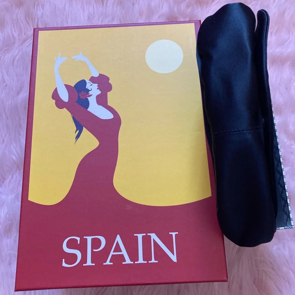 Stuart Weitzman Vintage Black Satin Purse - Picture 9 of 11